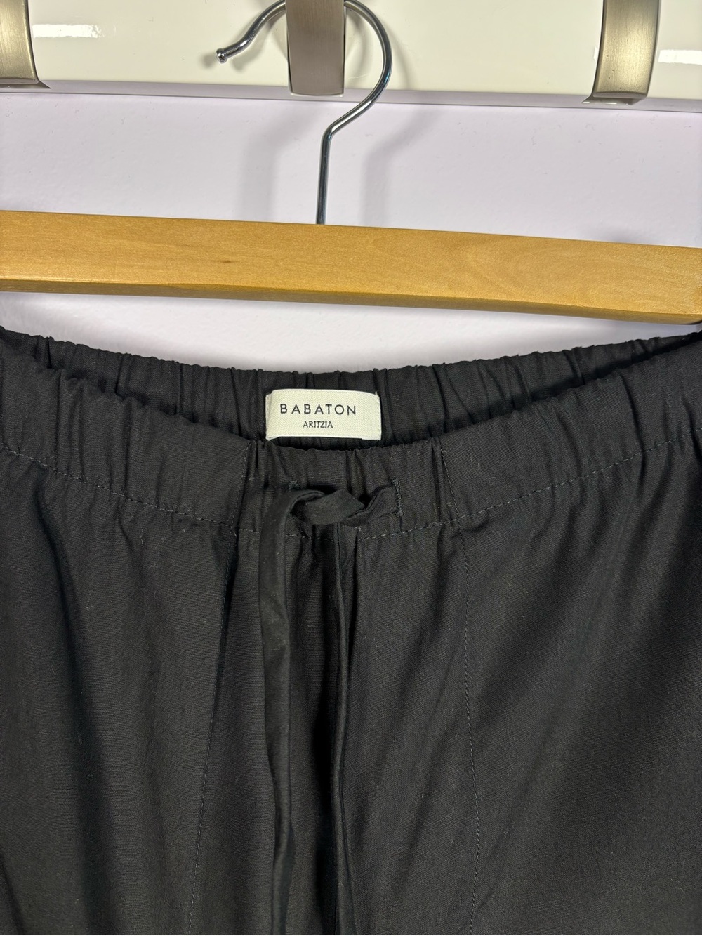Babaton Aritzia Black Comfy Wide-Leg Drawstring Casual Jogger Pants Size XS. - Picture 2 of 7